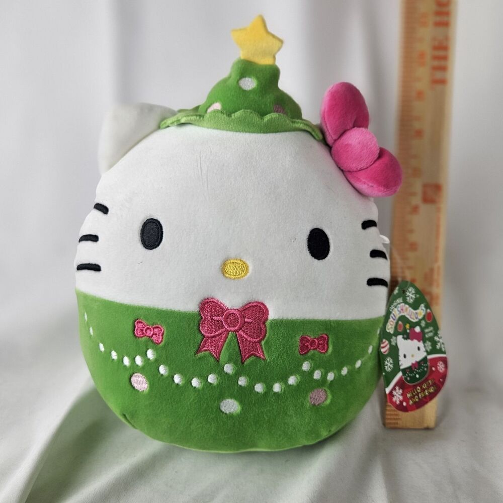 Squishmallows 8" Hello Kitty Christmas Tree Plush‎ - New With Tags